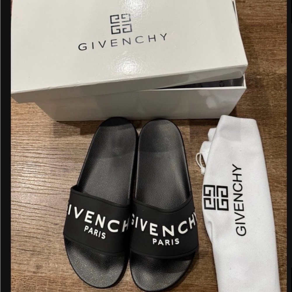 Givenchy Black Slide Sandals